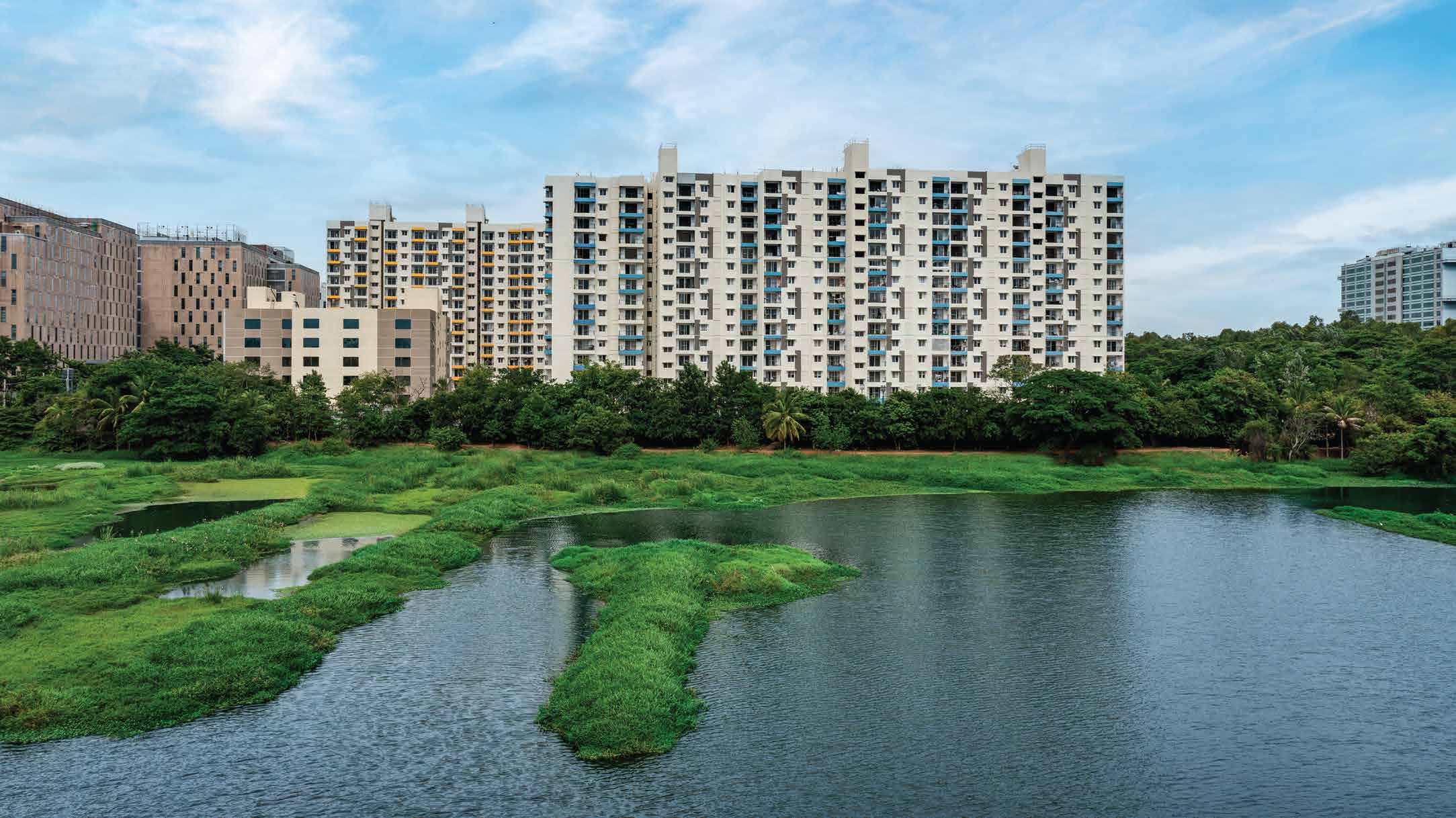 Adarsh Lakefront project view
